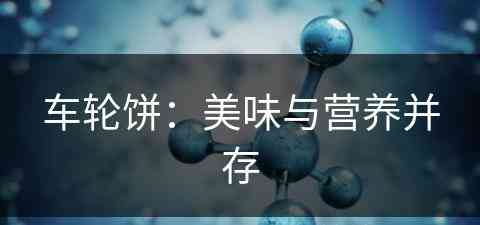 车轮饼：美味与营养并存(车轮饼百度百科)